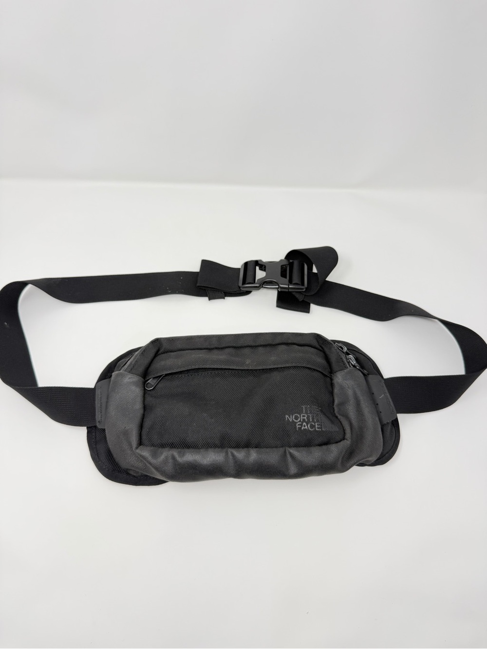 The North Face Black Belt Bag with Front Zip Pocket